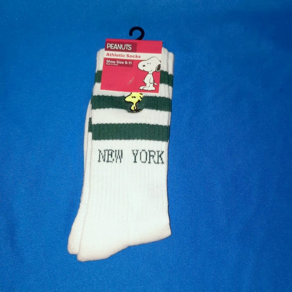 Peanuts Snoopy Woodstock New York Crew Socks